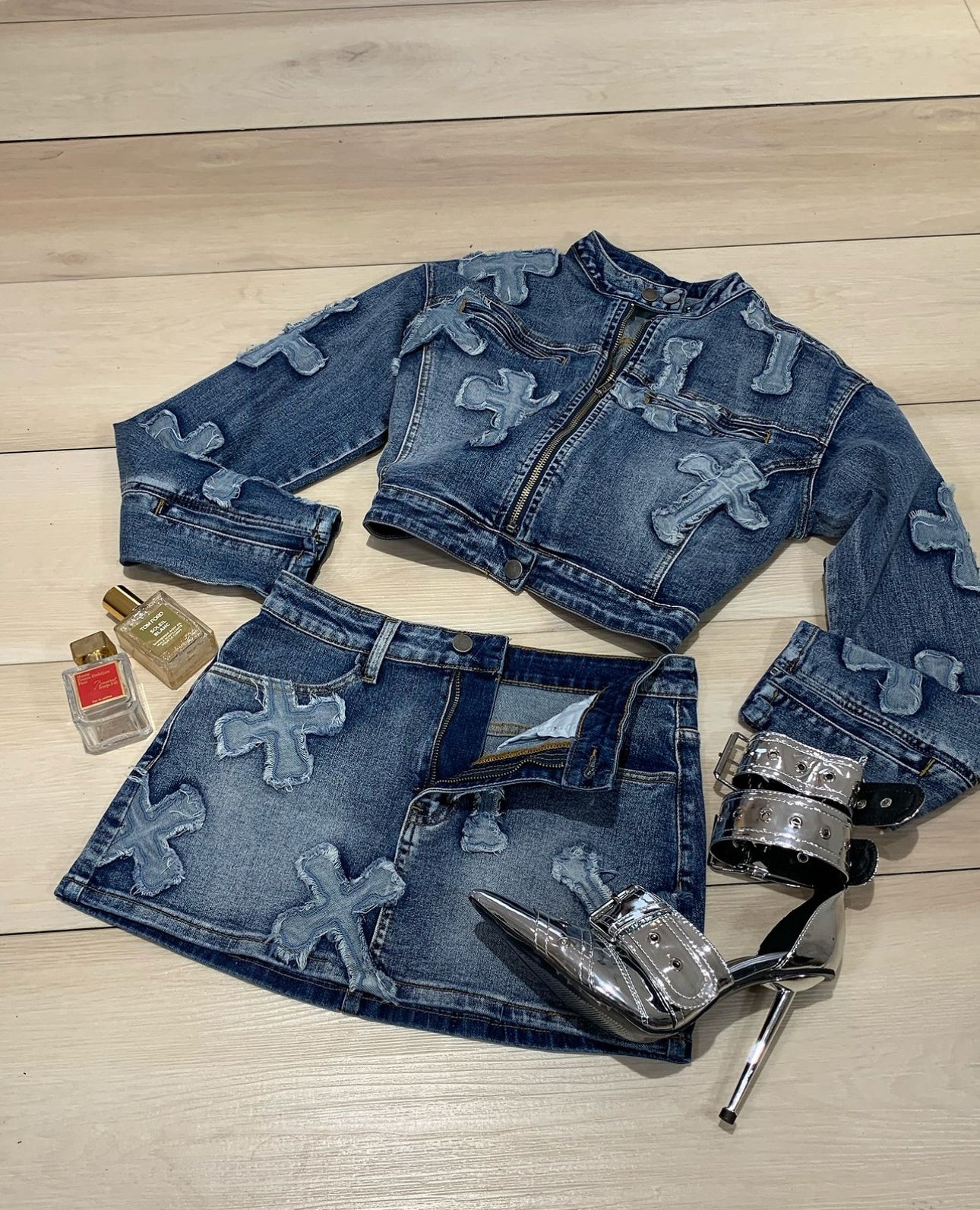 Denim Kim set