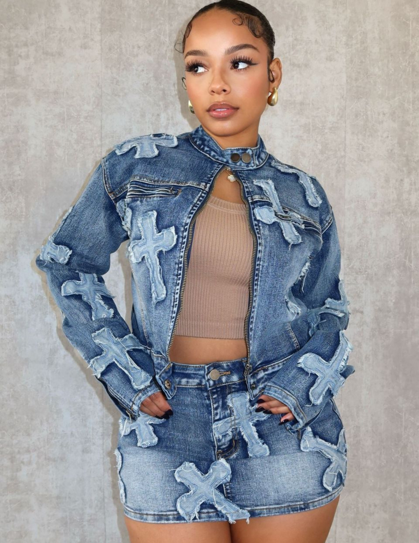 Denim Kim set