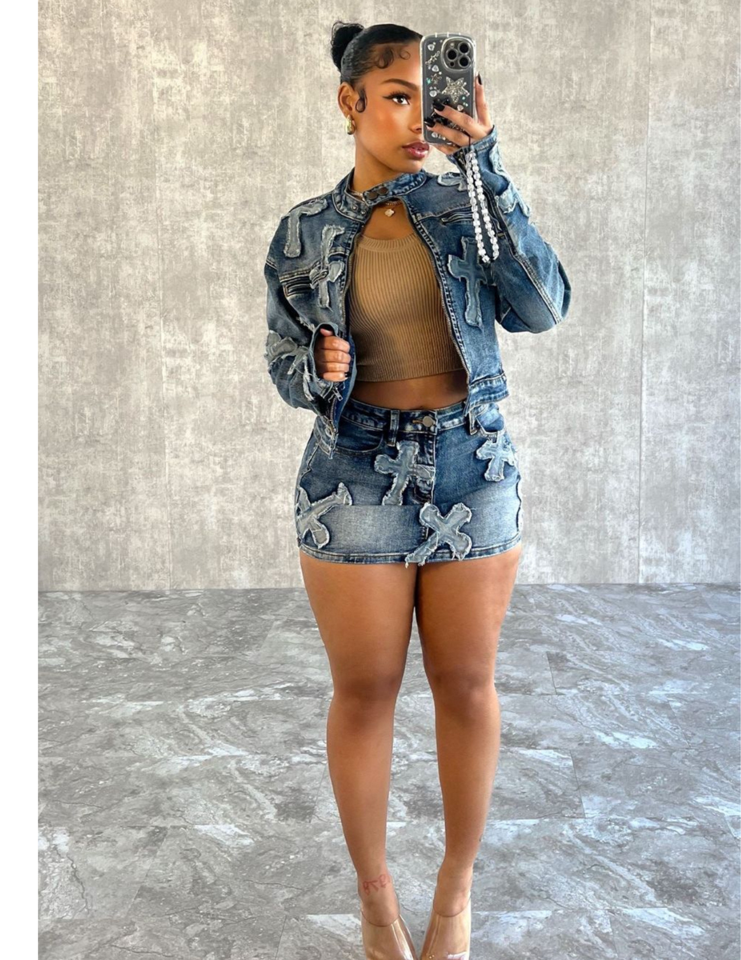 Denim Kim set